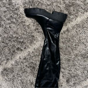 Mid thigh high boot/ shoe